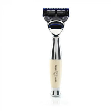 Imitation Ivory & Chrome Fusion Razor - RUTHERFORD & Co