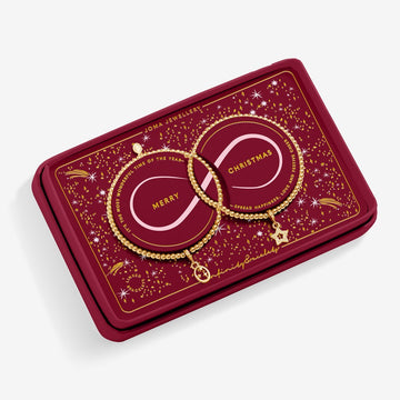 Infinity 'Merry Christmas' Linked Bracelets - RUTHERFORD & Co