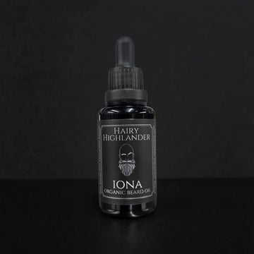 Iona Organic Beard Oil: Patchouli, Cedarwood, & Bergamot - RUTHERFORD & Co