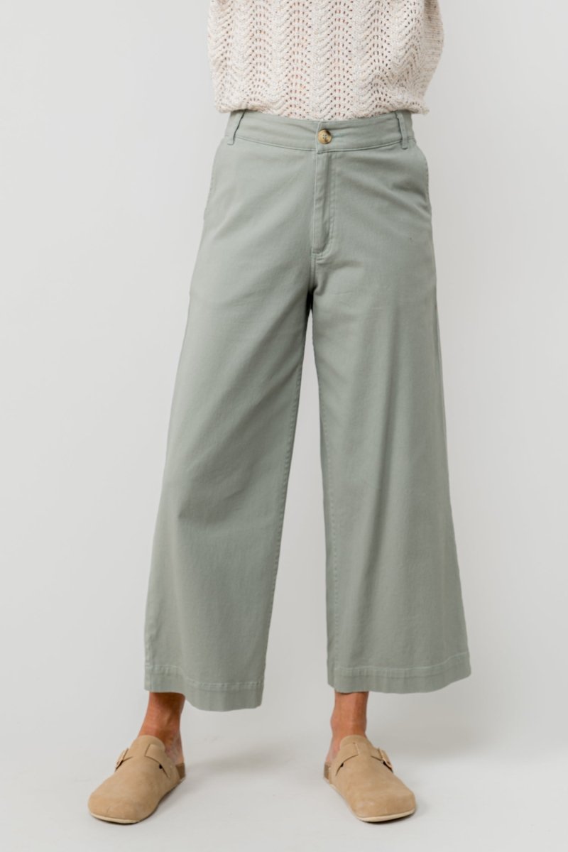 Isla Wide Leg Cropped Trousers - RUTHERFORD & Co