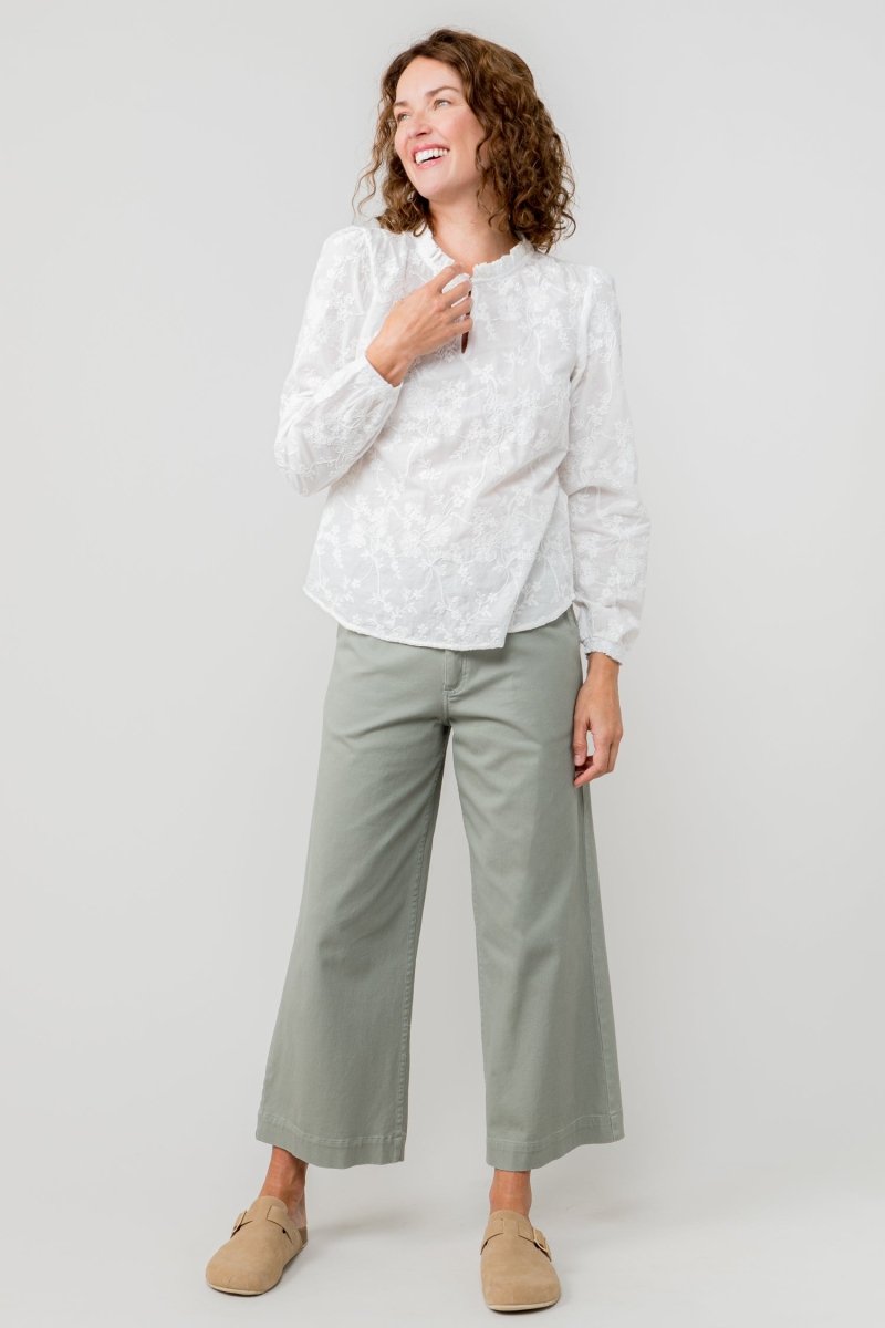 Isla Wide Leg Cropped Trousers - RUTHERFORD & Co