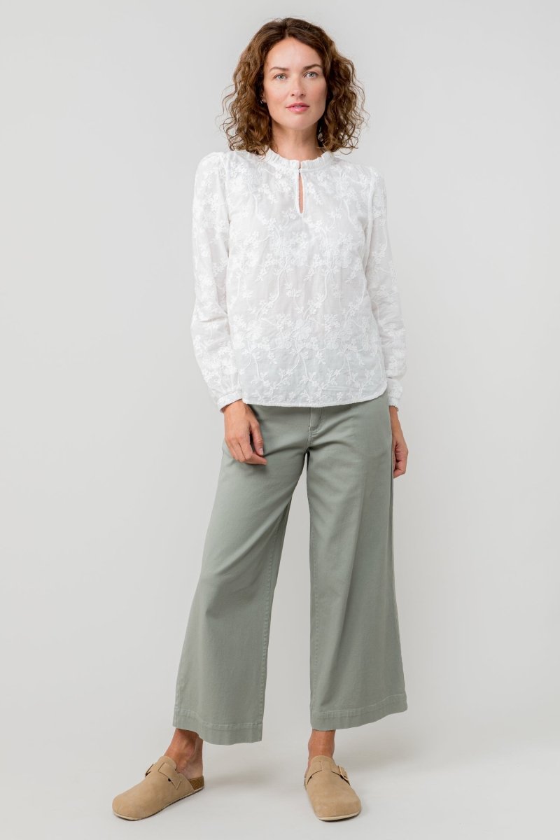Isla Wide Leg Cropped Trousers - RUTHERFORD & Co