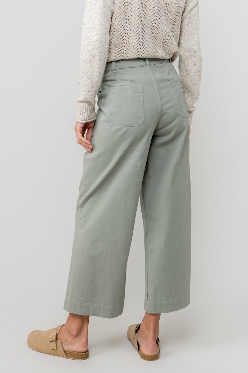 Isla Wide Leg Cropped Trousers - RUTHERFORD & Co
