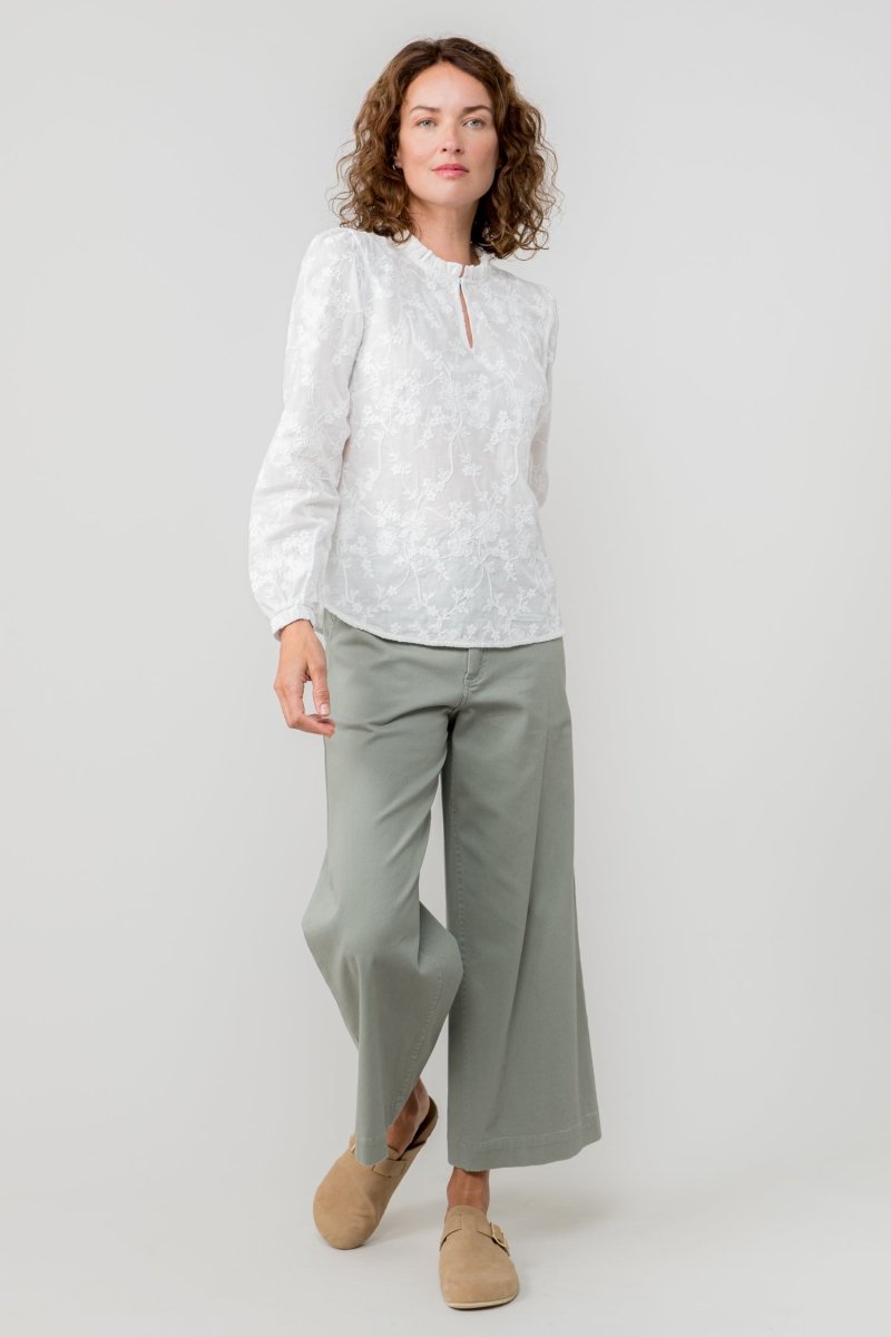 Isla Wide Leg Cropped Trousers - RUTHERFORD & Co