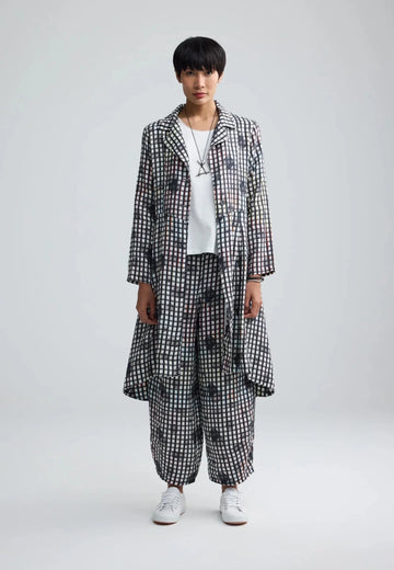 ISMERA Neon print linen long jacket - RUTHERFORD & Co