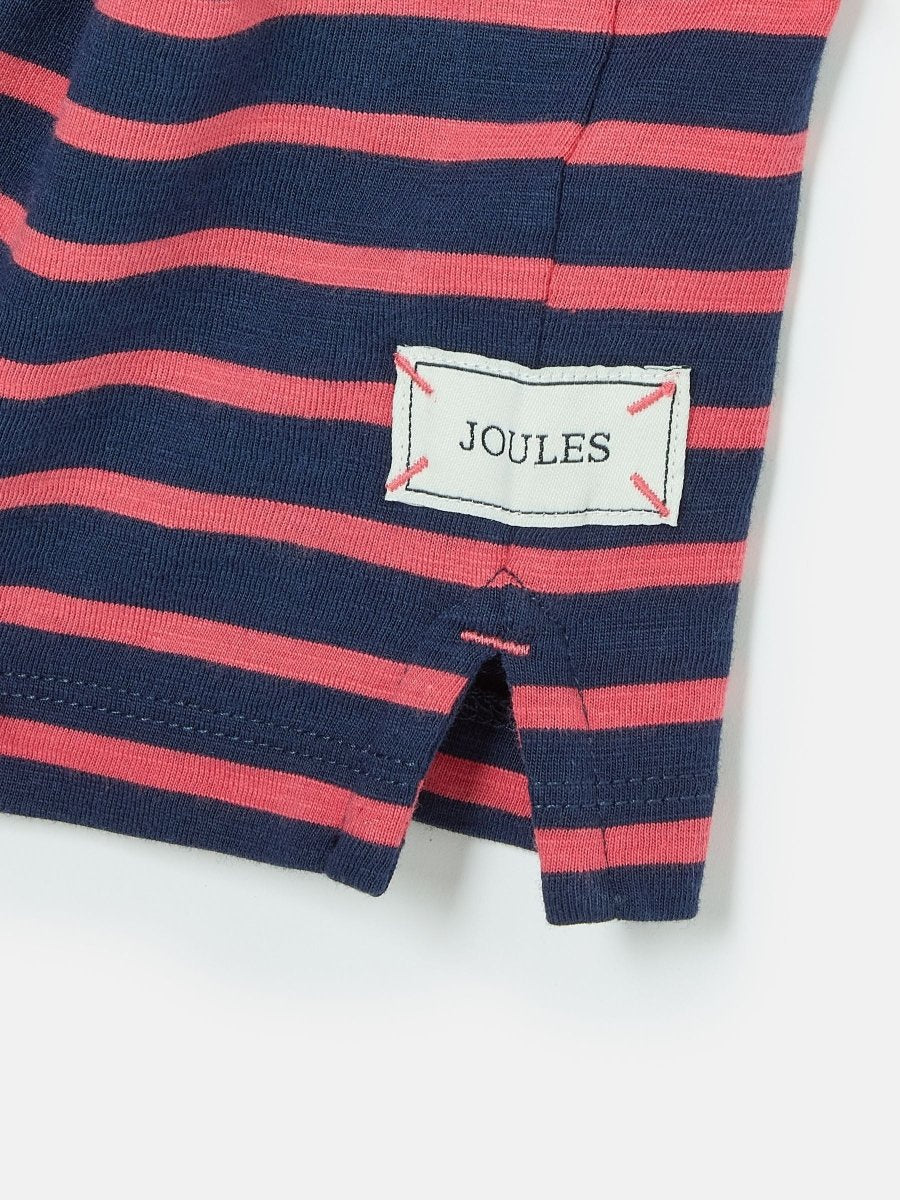 Jack Red & Navy Stripe Artwork Top - RUTHERFORD & Co