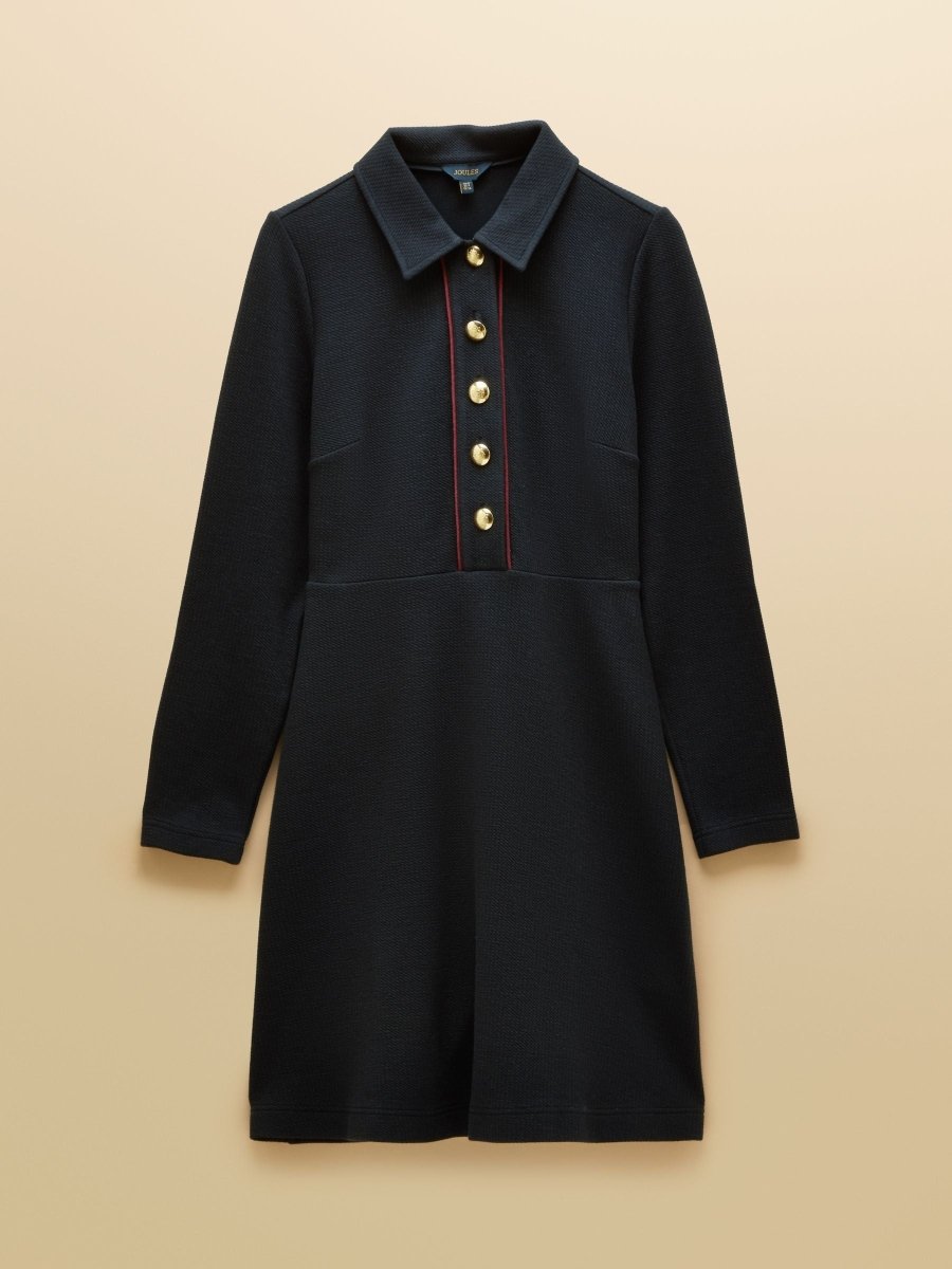 Jacquard Dress - Navy - RUTHERFORD & Co