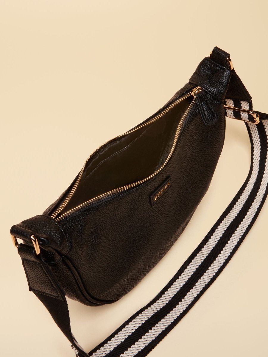 Jade Black Half Moon Adjustable Cross - Body Bag - RUTHERFORD & Co