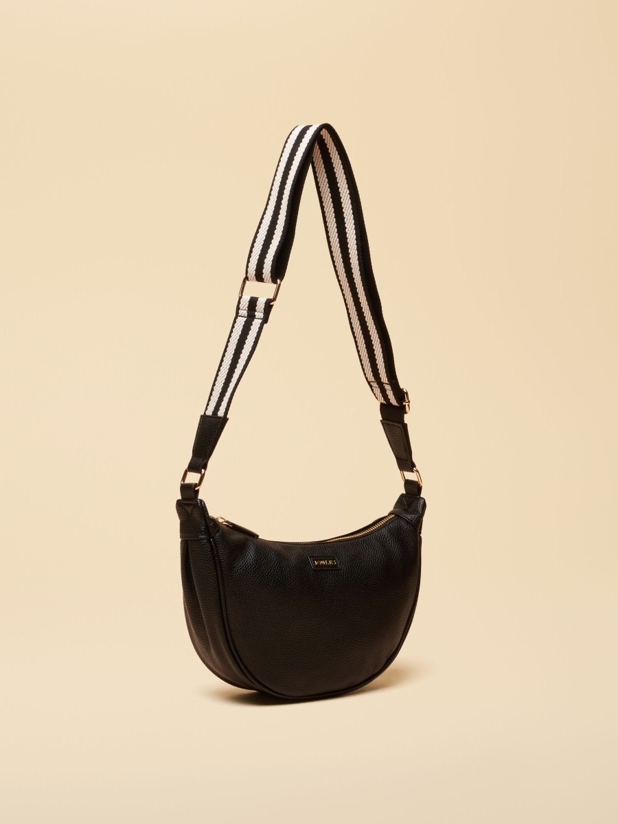 Jade Black Half Moon Adjustable Cross - Body Bag - RUTHERFORD & Co