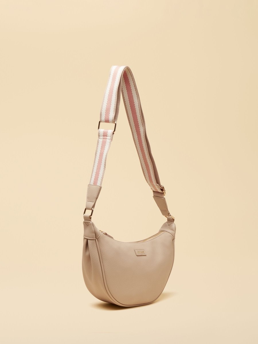 Jade Neutral Half Moon Adjustable Cross - Body Bag - RUTHERFORD & Co