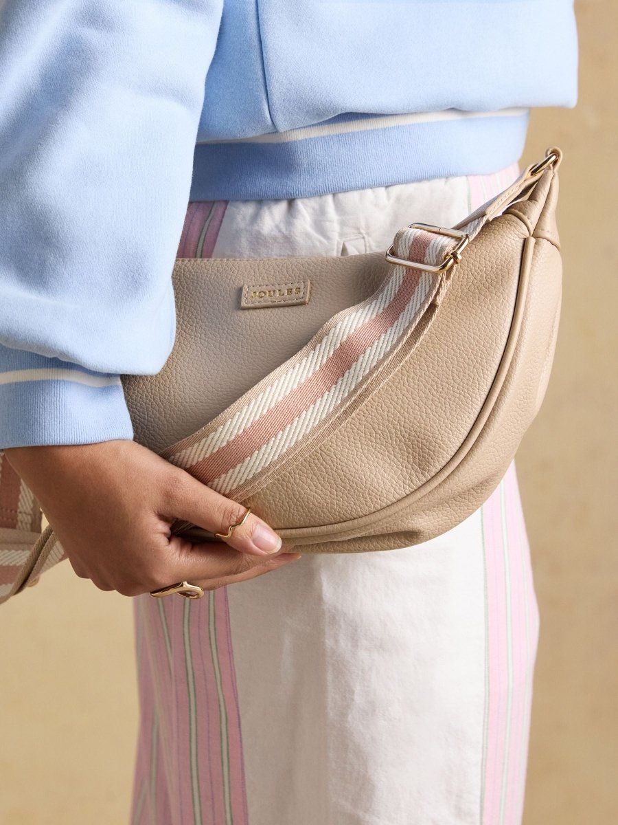 Jade Neutral Half Moon Adjustable Cross - Body Bag - RUTHERFORD & Co