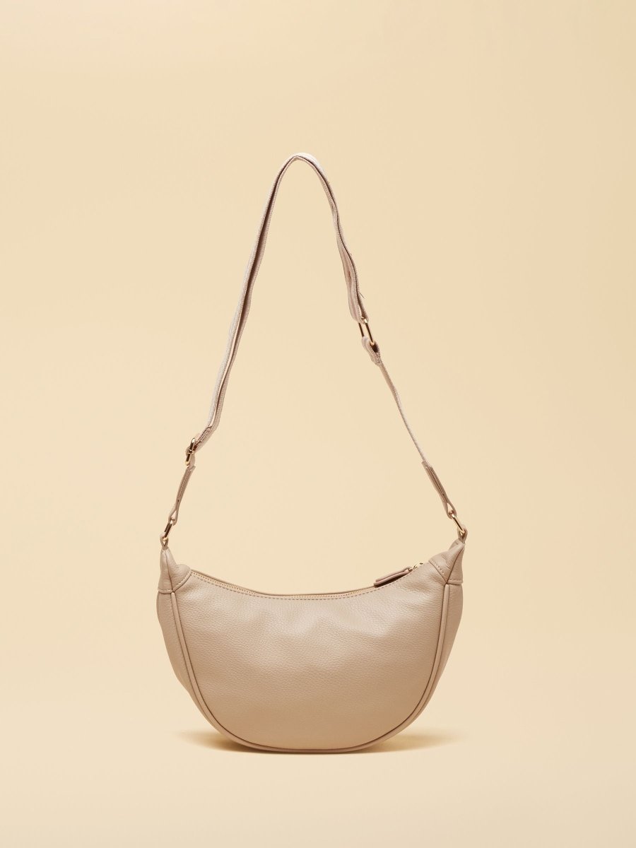 Jade Neutral Half Moon Adjustable Cross - Body Bag - RUTHERFORD & Co