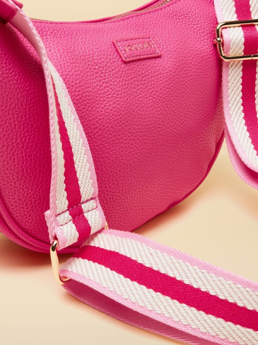Jade Pink Half Moon Adjustable Cross - Body Bag - RUTHERFORD & Co