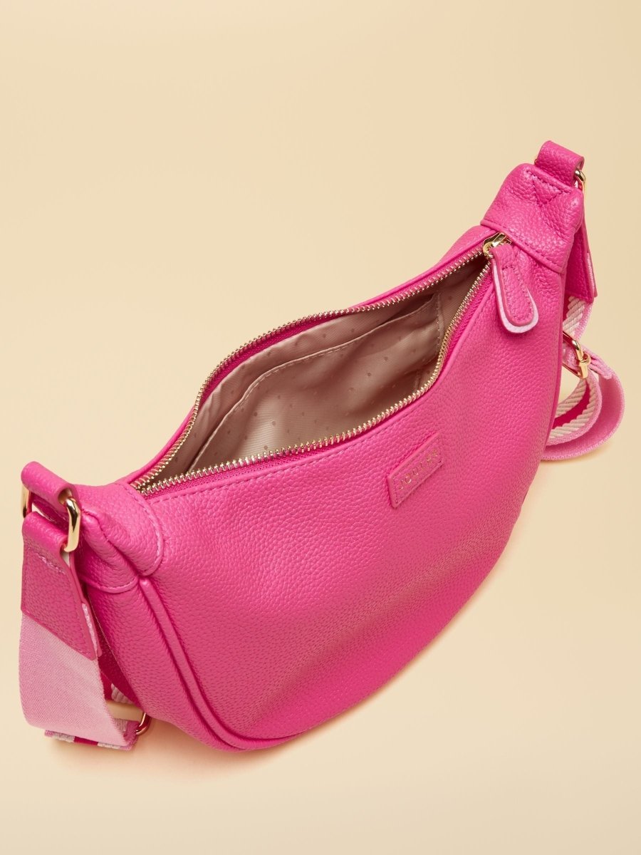Jade Pink Half Moon Adjustable Cross - Body Bag - RUTHERFORD & Co