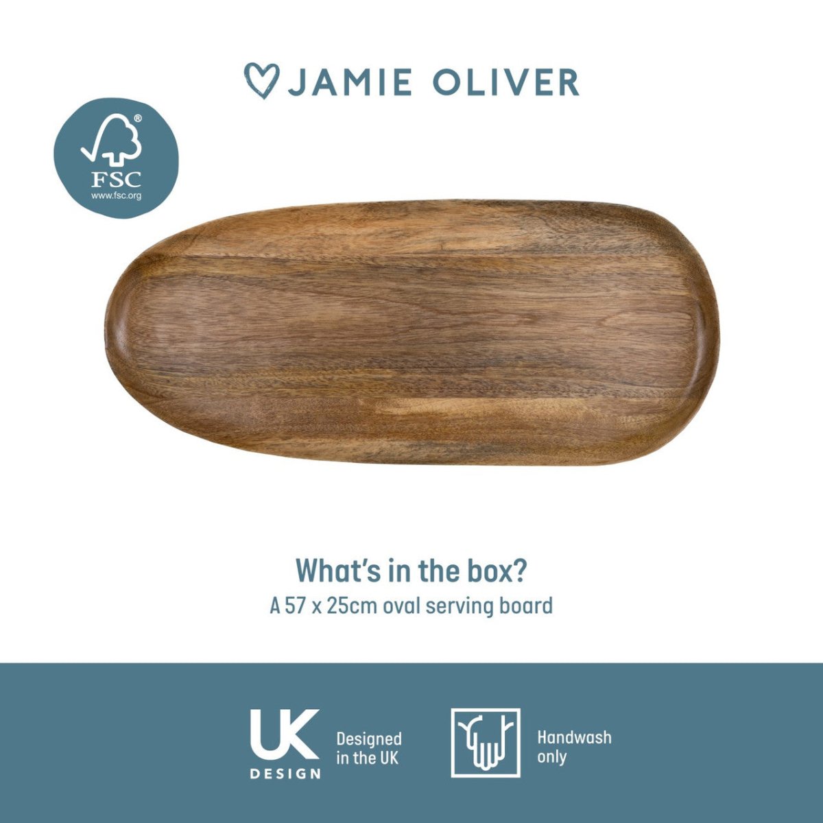 Jamie Oliver Big Love Board, 57 x 25CM - RUTHERFORD & Co