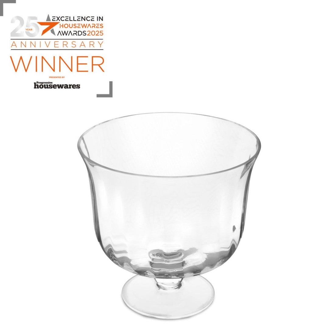 Jamie Oliver Big Love Showstopper Bowl, 22cm, Clear Glass - RUTHERFORD & Co
