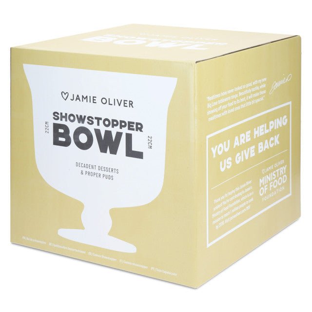 Jamie Oliver Big Love Showstopper Bowl, 22cm, Clear Glass - RUTHERFORD & Co