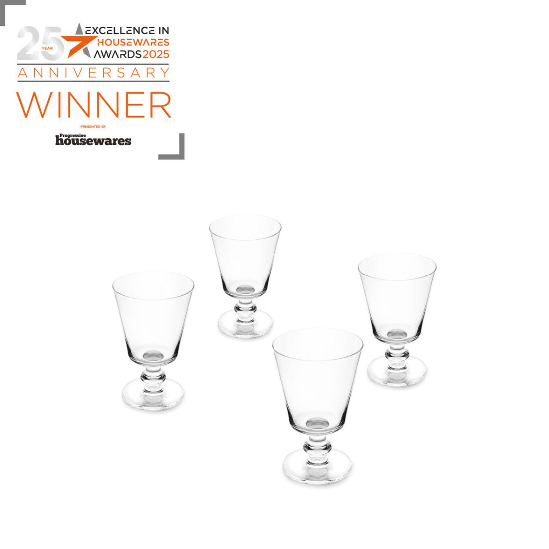 Jamie Oliver Big Love Winning Wine Glasses, Set of 4, 270ml - RUTHERFORD & Co