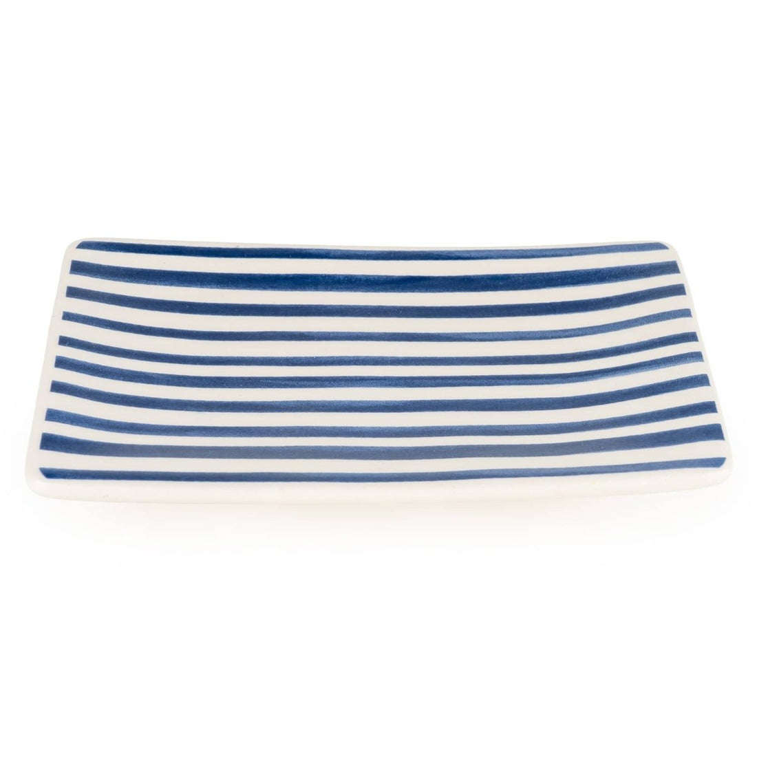 Jeff Banks Soap Dish - Stripes Blue - RUTHERFORD & Co