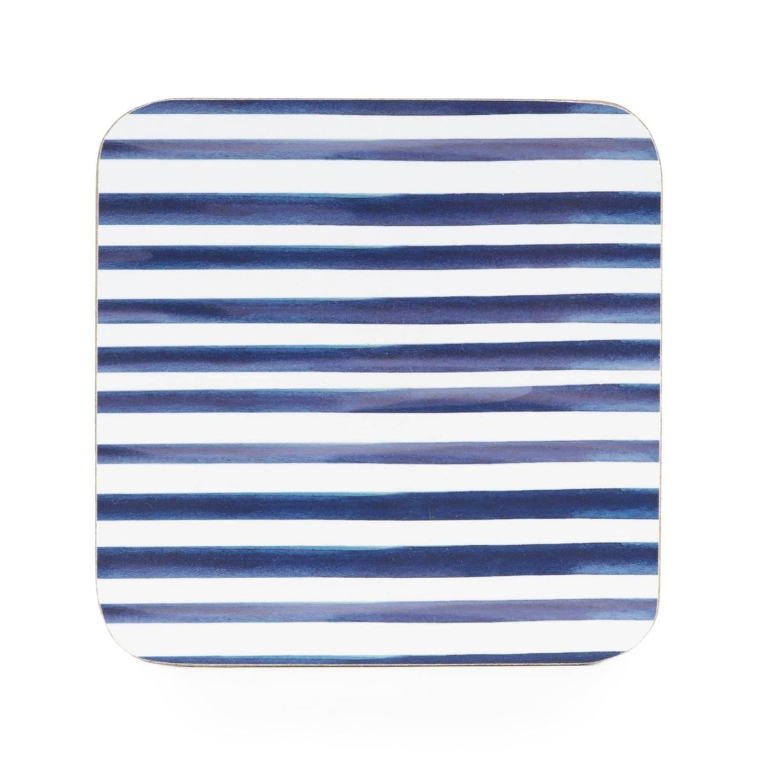 Jeff Banks Stripes Blue Coasters - Set of 4 - RUTHERFORD & Co