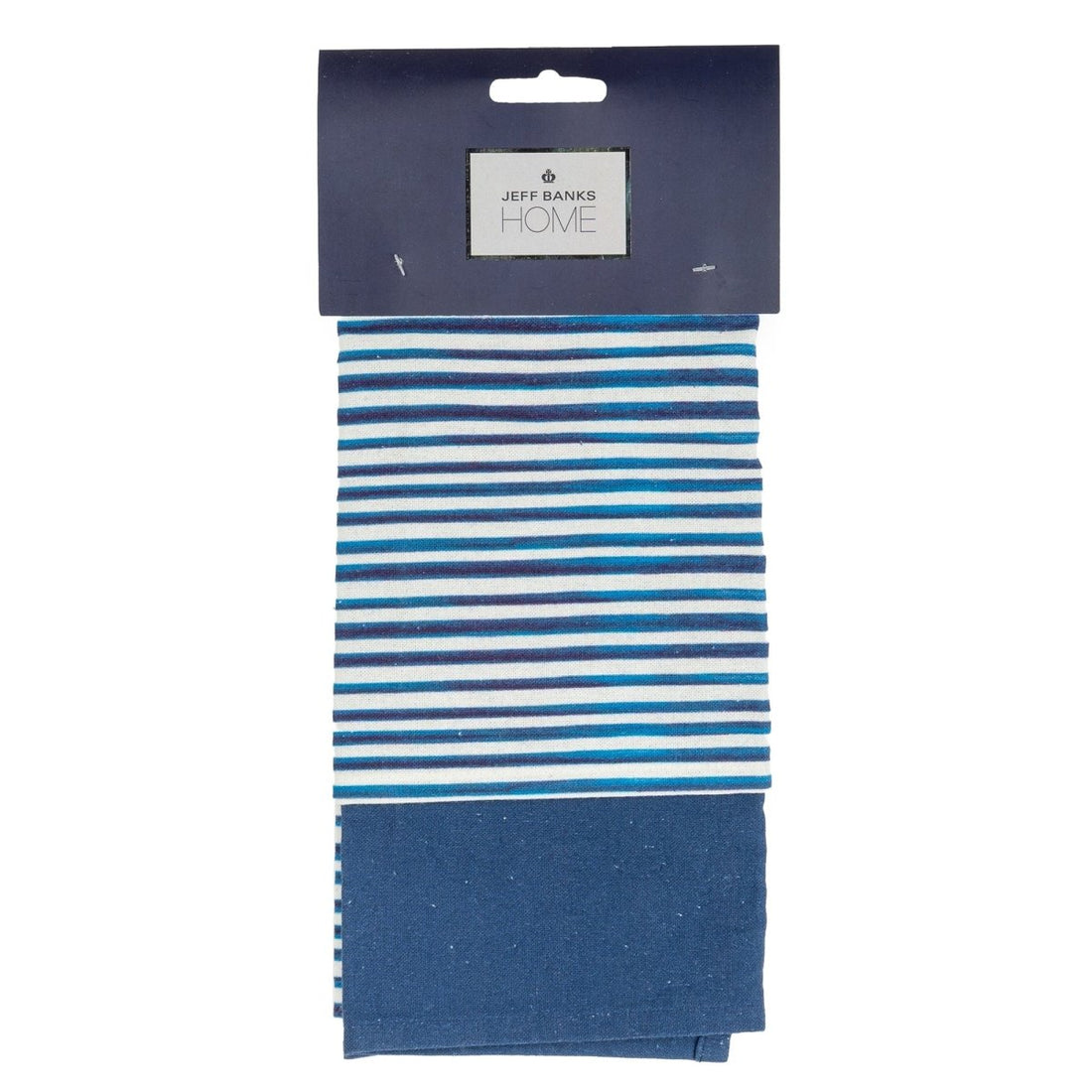 Jeff Banks Stripes Blue Tea Towels - Set of 2 - RUTHERFORD & Co