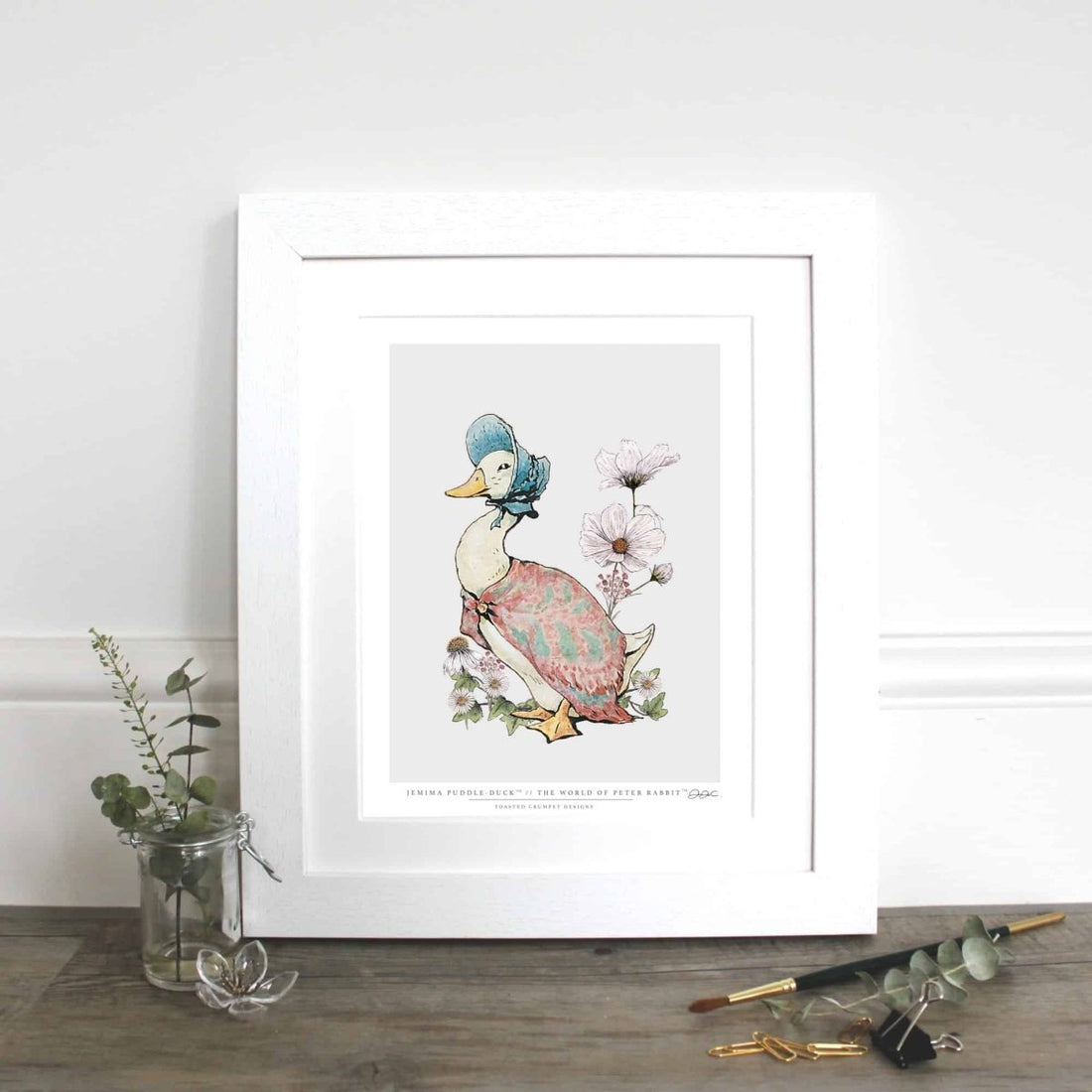 Jemima Puddle - Duck 10×12″ Mounted Fine Art Print - RUTHERFORD & Co