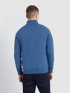 Jim Organic Cotton Quarter Zip Sweatshirt In Cold Metal Marl - RUTHERFORD & Co