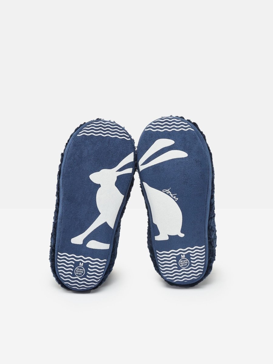 Jnr Cabin Navy Slipper Boots - RUTHERFORD & Co