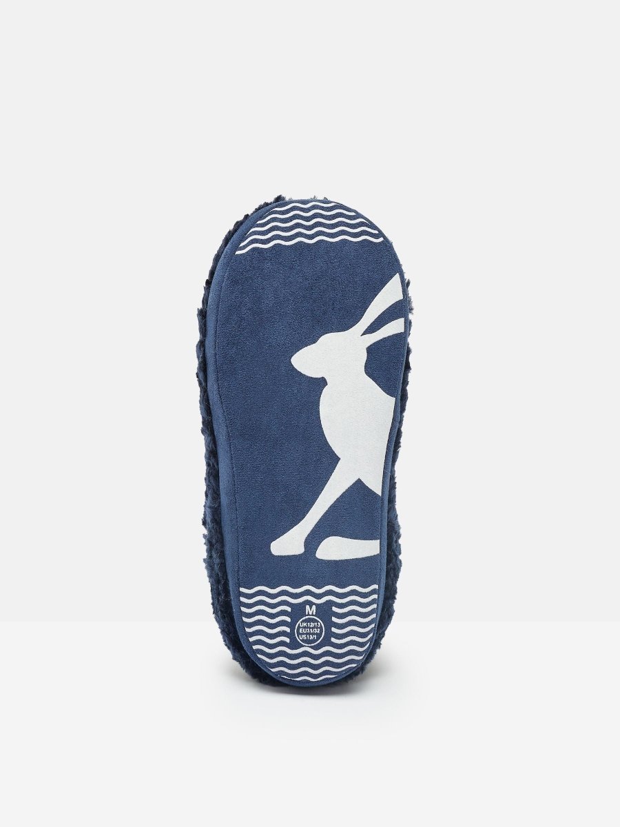 Jnr Cabin Navy Slipper Boots - RUTHERFORD & Co