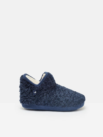 Jnr Cabin Navy Slipper Boots - RUTHERFORD & Co
