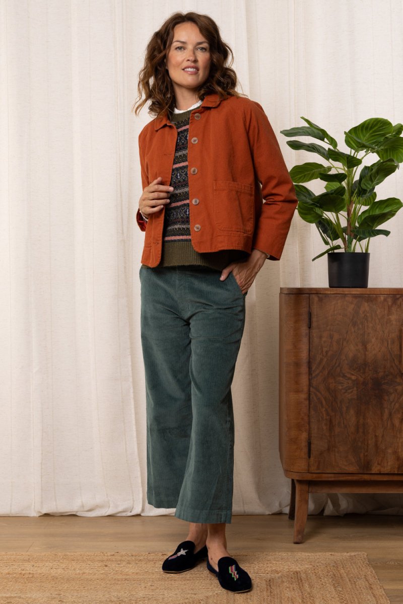 Joyce Peacoat Cotton Canvas Jacket - RUTHERFORD & Co