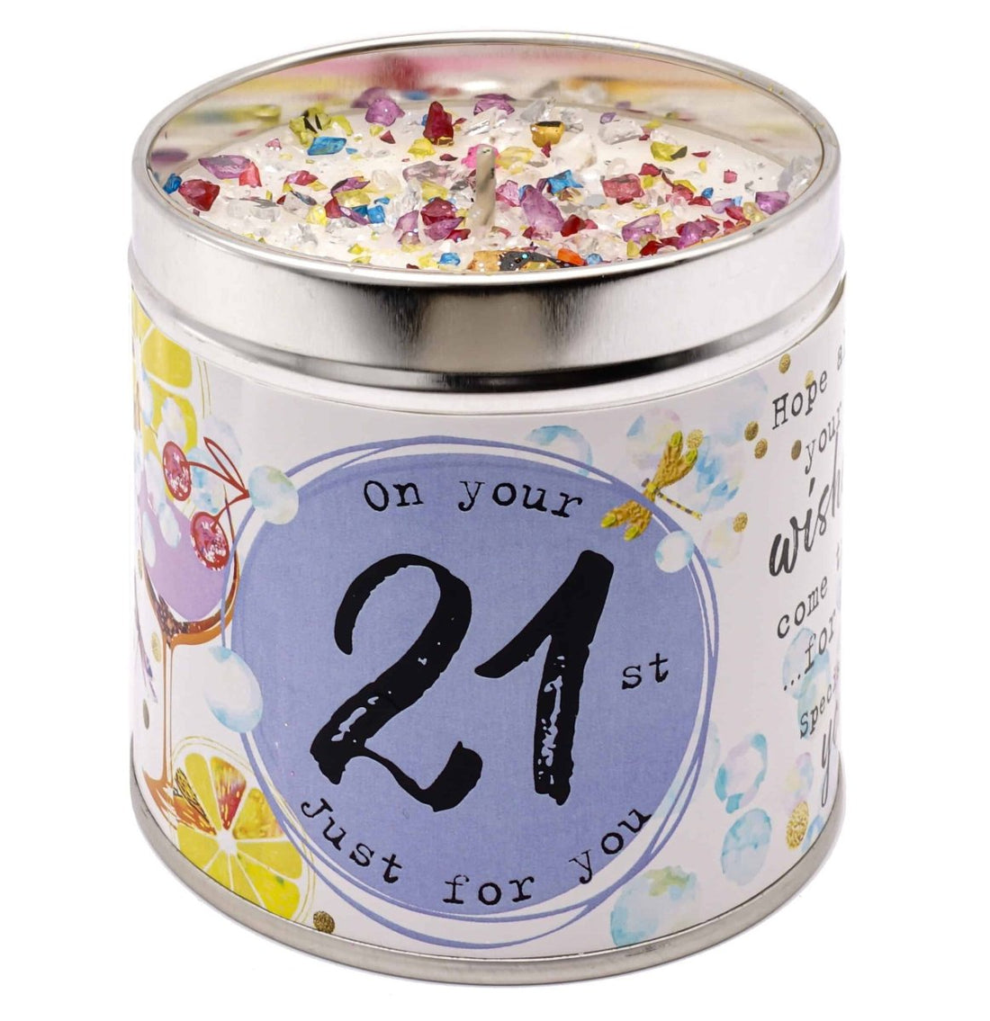 Just Because Scented Candle Tin 21st - RUTHERFORD & Co