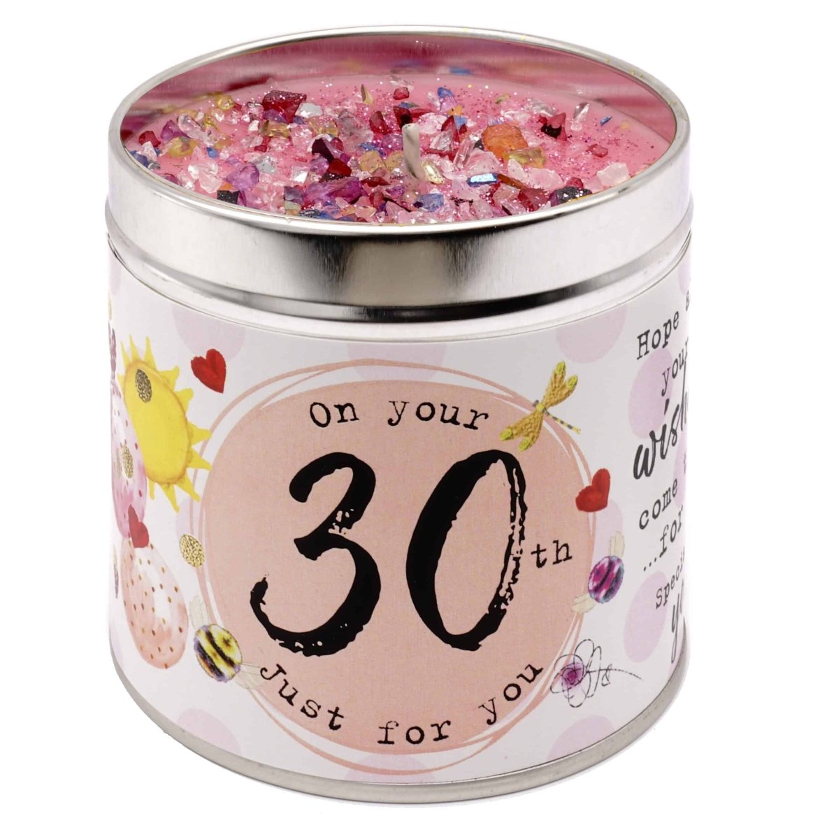 Just Because Scented Candle Tin 30th - RUTHERFORD & Co