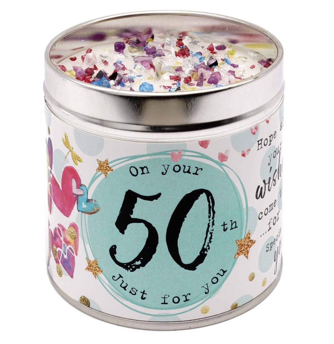 Just Because Scented Candle Tin 50th - RUTHERFORD & Co