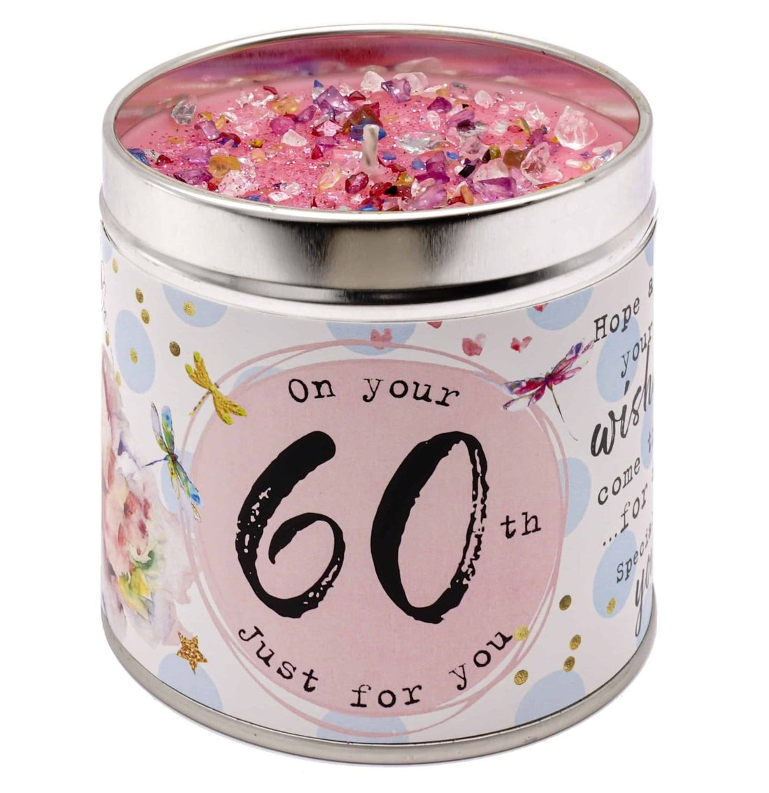 Just Because Scented Candle Tin 60th - RUTHERFORD & Co