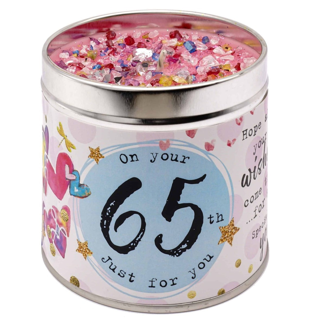 Just Because Scented Candle Tin 65th - RUTHERFORD & Co