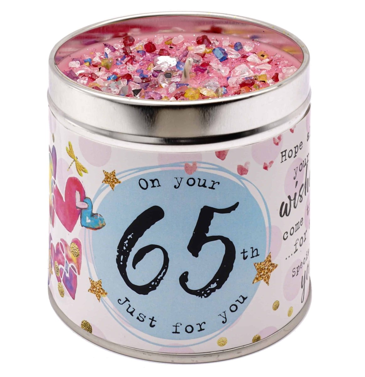 Just Because Scented Candle Tin 65th - RUTHERFORD & Co