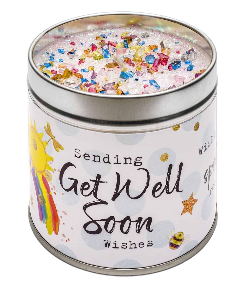 Just Because Scented Candle Tin Get Well Soon - RUTHERFORD & Co