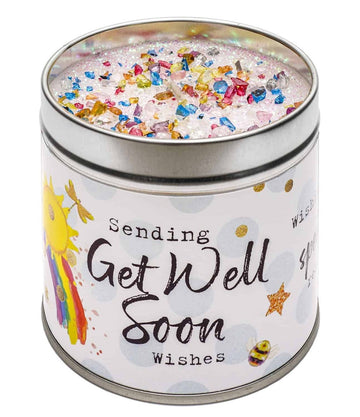 Just Because Scented Candle Tin Get Well Soon - RUTHERFORD & Co