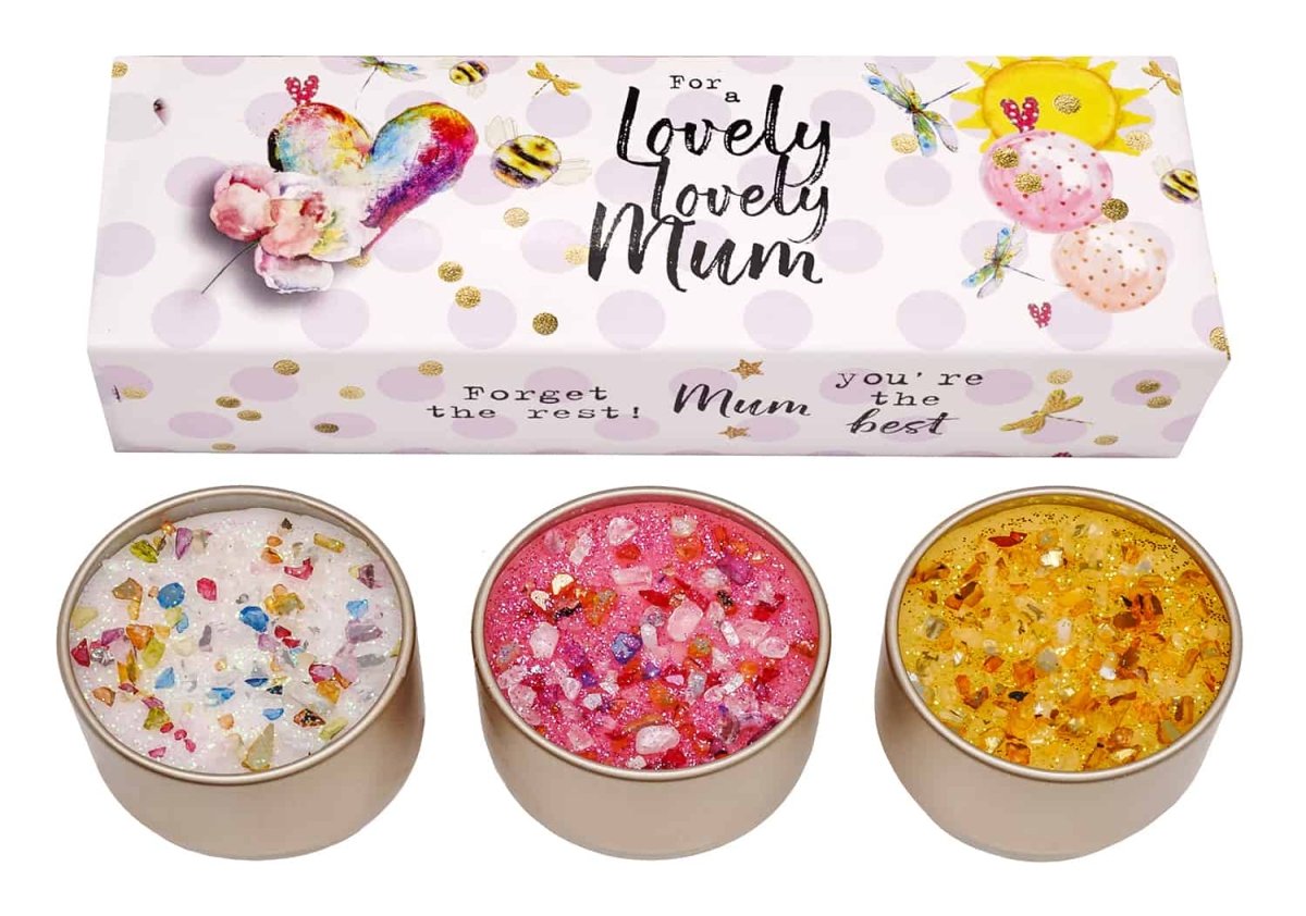 Just Because Three Lites Tealights Lovely Lovely Mum - RUTHERFORD & Co