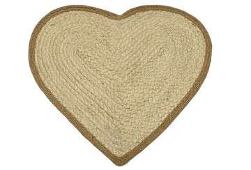 Jute heart placemat - RUTHERFORD & Co
