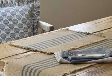 Jute Stripe Placemat - RUTHERFORD & Co