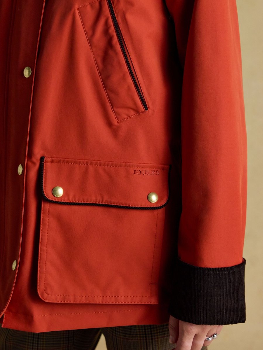 Katherine Burnt Orange Waterproof Heritage Coat - RUTHERFORD & Co