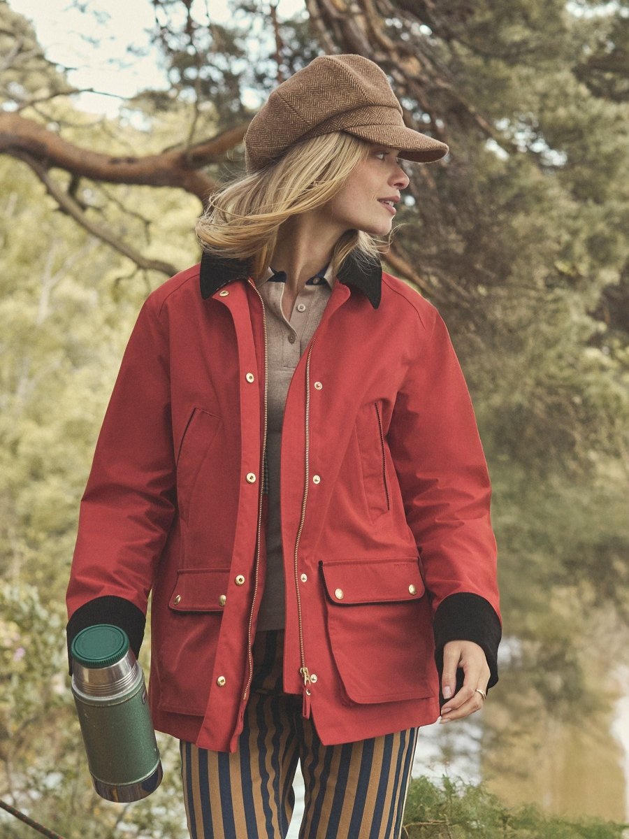 Katherine Burnt Orange Waterproof Heritage Coat - RUTHERFORD & Co