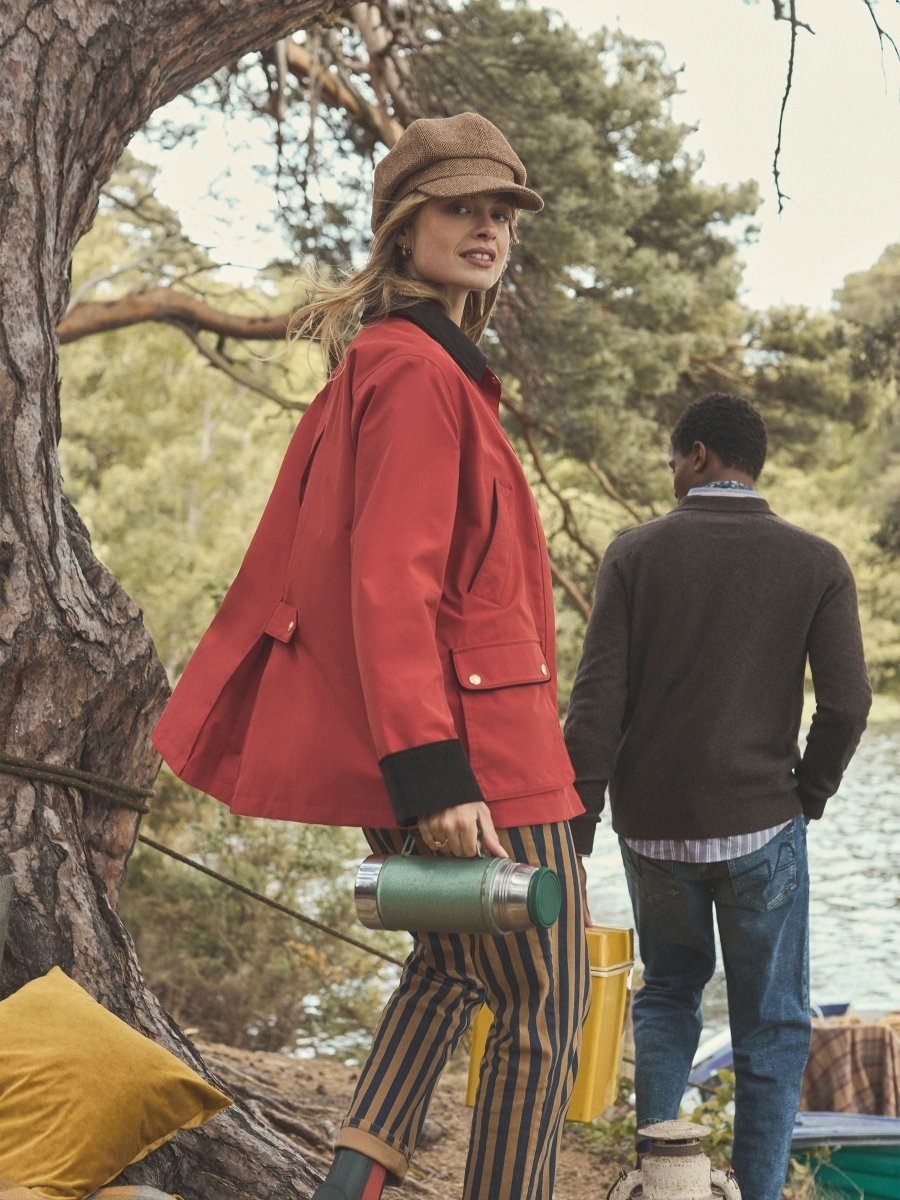 Katherine Burnt Orange Waterproof Heritage Coat - RUTHERFORD & Co