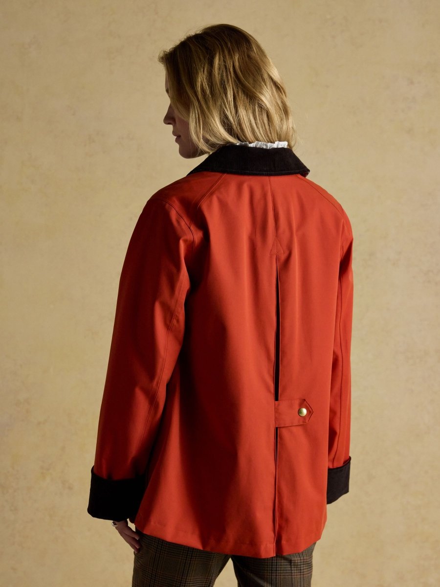 Katherine Burnt Orange Waterproof Heritage Coat - RUTHERFORD & Co