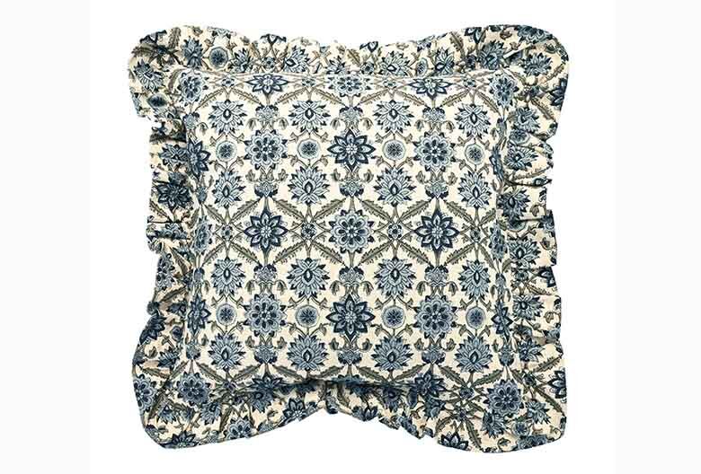 Kelmscott ruffle square cushion - RUTHERFORD & Co