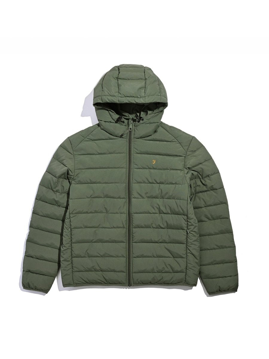 Kennedy Wadded Coat In Rosemary - RUTHERFORD & Co