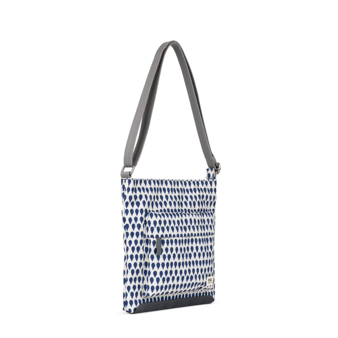 Kennington Crossbody Bag Medium Recycled Canvas - Indigo Drop - RUTHERFORD & Co
