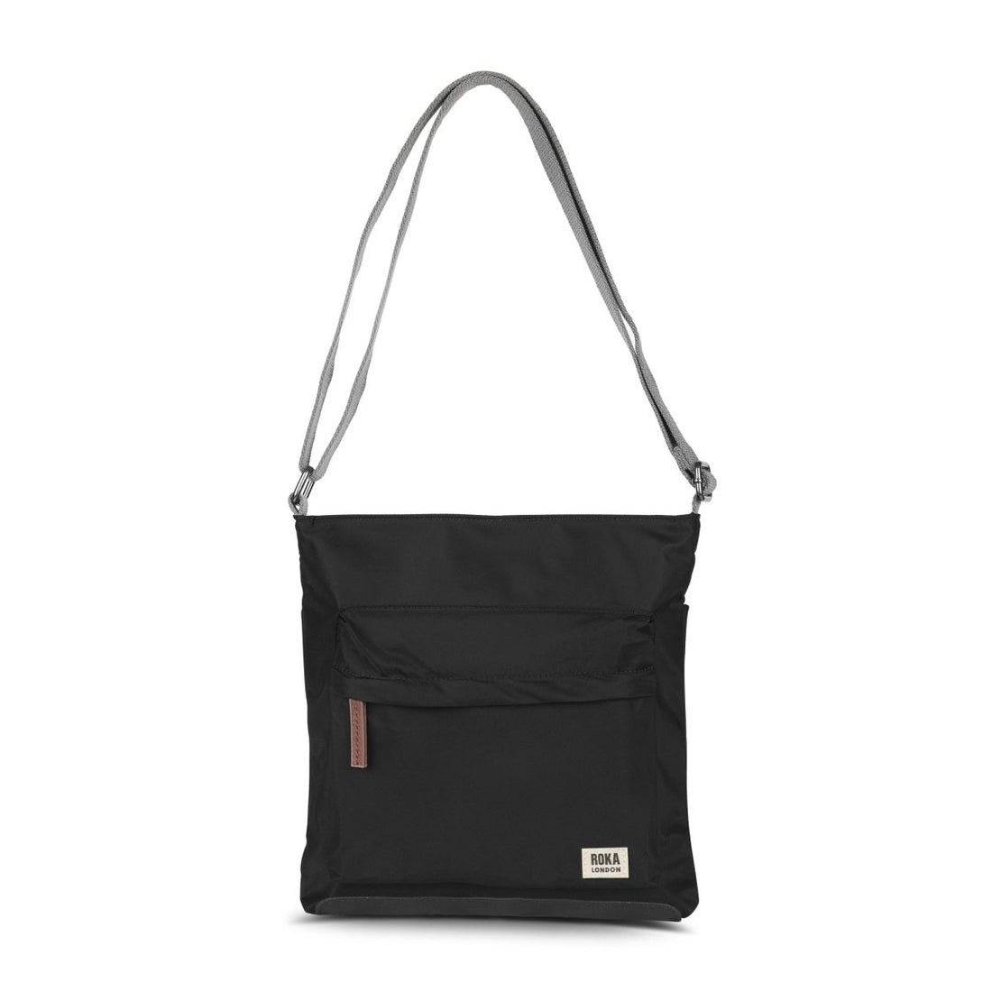 Kennington Crossbody Bag Medium Recycled Nylon - Black - RUTHERFORD & Co